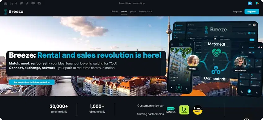 Breeze product screenshot